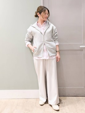 「grove（グローブ）のアイテム（パンツ）」を使った、kuwawaさん（レディース・159cm）の冬コーディネート