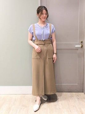 「アイテム（その他シューズ、ホワイト系）」を使った、kuwawaさん（レディース・159cm）の夏コーディネート