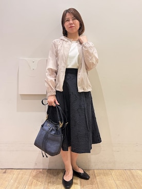 「index（インデックス）のアイテム（ブルゾン）」を使った、YUKOさん（レディース・155cm）の春コーディネート