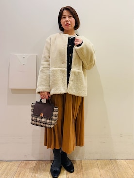 YUKOさん（レディース・155cm）の冬コーディネート