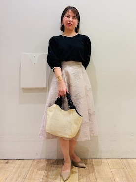 「index（インデックス）のアイテム（バッグ）」を使った、YUKOさん（レディース・155cm）の春コーディネート