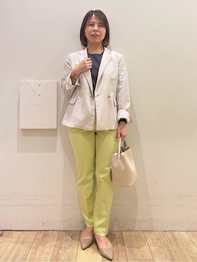 「index（インデックス）のアイテム（バッグ）」を使った、YUKOさん（レディース・155cm）の春コーディネート