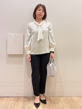 「index（インデックス）のアイテム（バッグ）」を使った、YUKOさん（レディース・155cm）の春コーディネート