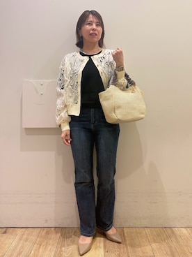 「index（インデックス）のアイテム（バッグ）」を使った、YUKOさん（レディース・155cm）の春コーディネート