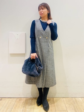 YUKOさん(レディース・155cm)の冬コーディネート