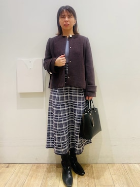 YUKOさん（レディース・155cm）の冬コーディネート