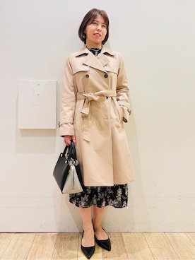 「Rubyrivet（ルビーリベット）のアイテム」を使った、YUKOさん（レディース・155cm）の冬コーディネート