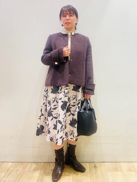 YUKOさん（レディース・155cm）の冬コーディネート