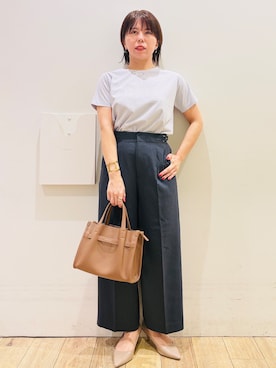 「オフィスカジュアル」｜YUKOさん（レディース・155cm）の夏コーディネート