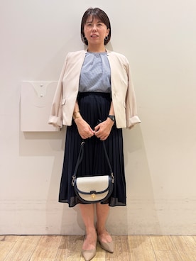 「OPAQUE.CLIP（オペークドットクリップ）のアイテム」を使った、YUKOさん（レディース・155cm）の夏コーディネート