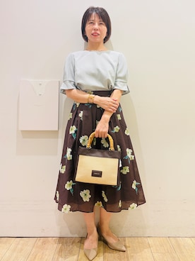 「OPAQUE.CLIP（オペークドットクリップ）のアイテム」を使った、YUKOさん（レディース・155cm）の夏コーディネート