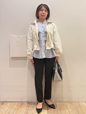 「index（インデックス）のアイテム（ブルゾン）」を使った、YUKOさん（レディース・155cm）の春コーディネート