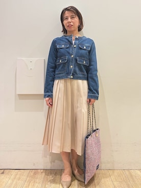 「index（インデックス）のアイテム（トップス）」を使った、YUKOさん（レディース・155cm）の春コーディネート