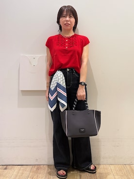 「オフィスカジュアル」｜YUKOさん（レディース・155cm）の夏コーディネート