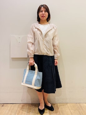 「index（インデックス）のアイテム（トップス）」を使った、YUKOさん（レディース・155cm）の春コーディネート