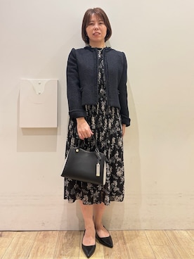 「Rubyrivet（ルビーリベット）のアイテム」を使った、YUKOさん（レディース・155cm）の冬コーディネート