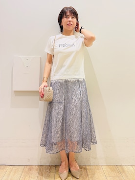 「オフィスカジュアル」｜YUKOさん（レディース・155cm）の夏コーディネート