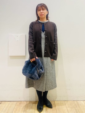 YUKOさん（レディース・155cm）の冬コーディネート