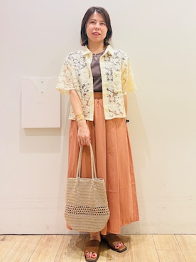 「index（インデックス）のアイテム」を使った、YUKOさん（レディース・155cm）の春コーディネート