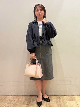 「index（インデックス）のアイテム（ブルゾン）」を使った、YUKOさん（レディース・155cm）の冬コーディネート