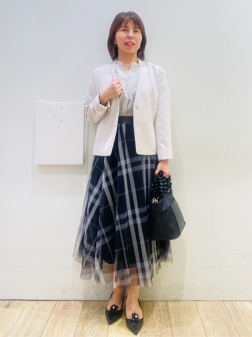 T－FACE インデックスYUKOさんのノーカラージャケットを使った