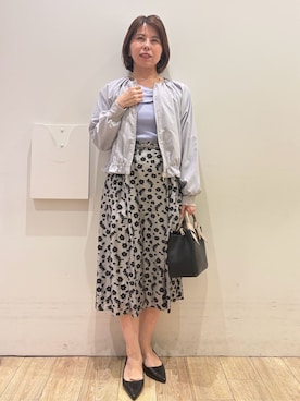 「index（インデックス）のアイテム（テーラードジャケット）」を使った、YUKOさん（レディース・155cm）の春コーディネート
