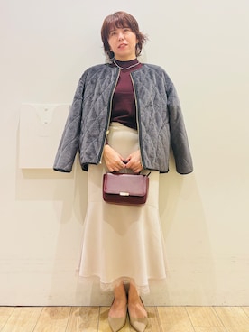 「index（インデックス）のアイテム」を使った、YUKOさん（レディース・155cm）の秋コーディネート