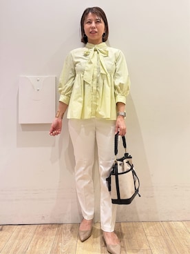 「index（インデックス）のアイテム（トップス）」を使った、YUKOさん（レディース・155cm）の春コーディネート