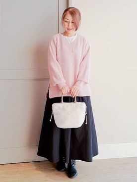 Ellyさん（レディース・156cm）の冬コーディネート