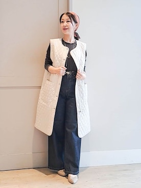 「SOMETHING（サムシング）のアイテム」を使った、Ellyさん（レディース・156cm）の秋コーディネート