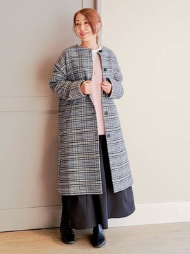 Ellyさん（レディース・156cm）の冬コーディネート