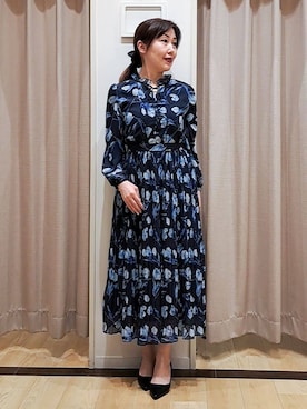 「couture brooch（クチュールブローチ）のアイテム」を使った、Ellyさん（レディース・156cm）の春コーディネート