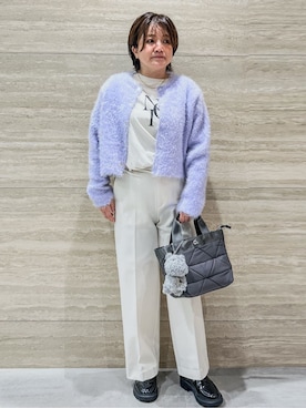 「アイテム（チャーム、グレー系）」を使った、NAMIさん（レディース・152cm）の秋コーディネート