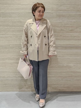 「HusHusH（ハッシュアッシュ）のアイテム」を使った、NAMIさん（レディース・152cm）の春コーディネート