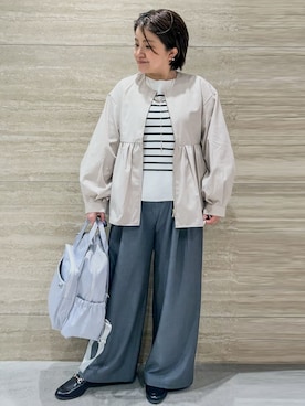 「COCUE（コキュ）のアイテム」を使った、NAMIさん（レディース・152cm）の春コーディネート