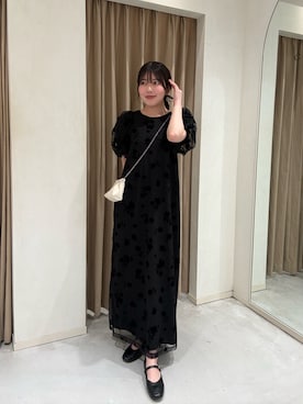 「CAPRICIEUX LE'MAGE（カプリシューレマージュ）のアイテム（ワンピース）」を使った、RENAさん（レディース・158cm）の春コーディネート
