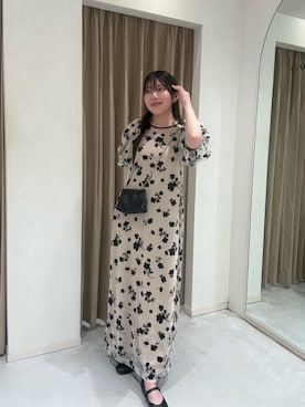 「CAPRICIEUX LE'MAGE（カプリシューレマージュ）のアイテム（ワンピース）」を使った、RENAさん（レディース・158cm）の春コーディネート