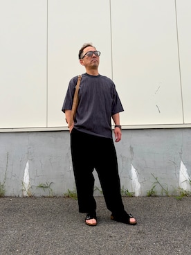 「アイテム（腕時計、ブラウン系）」を使った、k-kさん（メンズ・162cm）の夏コーディネート