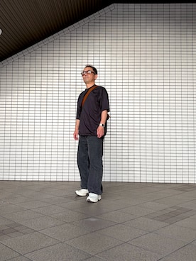 「BEAUTY&YOUTH UNITED ARROWS(ビューティーアンドユースユナイテッドアローズ)のアイテム(デニムパンツ)」を使った、k-kさん(メンズ・162cm)の夏コーディネート