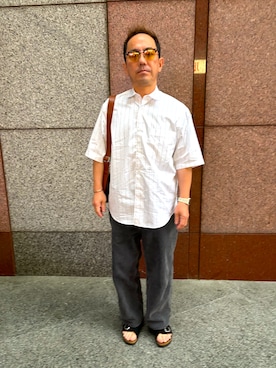 「BEAUTY&YOUTH UNITED ARROWS（ビューティーアンドユースユナイテッドアローズ）のアイテム（シャツ/ブラウス）」を使った、k-kさん（メンズ・162cm）の夏コーディネート