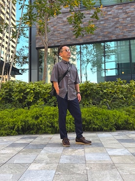 「アイテム（ブレスレット）」を使った、k-kさん（メンズ・162cm）の秋コーディネート