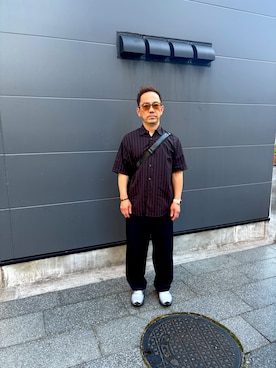 「GUCCI（グッチ）のアイテム（アクセサリー）」を使った、k-kさん（メンズ・162cm）の春コーディネート