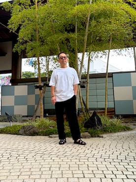 「UNIQLO（ユニクロ）のアイテム（スラックス）」を使った、k-kさん（メンズ・162cm）の秋コーディネート