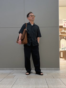 「IL BISONTE（イルビゾンテ）のアイテム」を使った、k-kさん（メンズ・162cm）の夏コーディネート