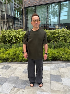 「UNITED ARROWS（ユナイテッドアローズ）のアイテム」を使った、k-kさん（メンズ・162cm）の夏コーディネート