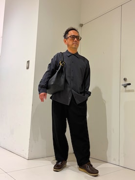 「PRADA（プラダ）のアイテム」を使った、k-kさん（メンズ・162cm）の秋コーディネート