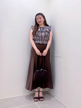 「NATURAL BEAUTY BASIC（ナチュラルビューティーベーシック）のアイテム」を使った、tamamiさん（レディース・158cm）の夏コーディネート
