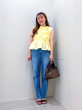 「NATURAL BEAUTY BASIC（ナチュラルビューティーベーシック）のアイテム」を使った、tamamiさん（レディース・158cm）の夏コーディネート