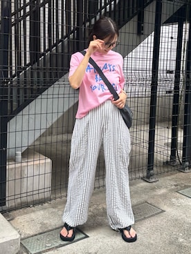 「ABYS（アビス）のアイテム」を使った、miyuuさん（レディース・158cm）の春コーディネート