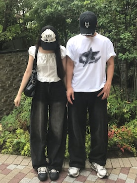 「aeae（エーイーエーイー）のアイテム」を使った、ヨウさん（レディース・165cm）の夏コーディネート